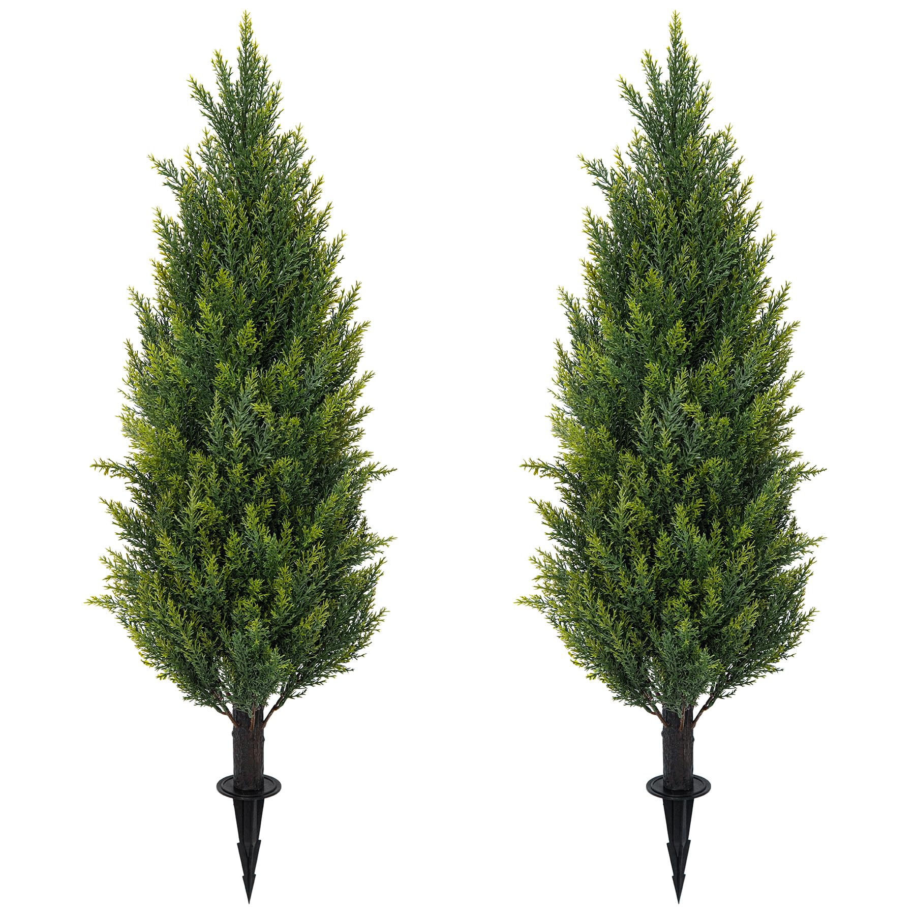 Amazon.com - 3FT Artificial Cedar Topiary Trees with Ground